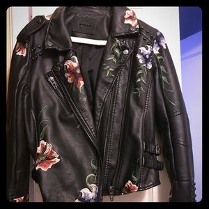 Blank NYC "AS YOU WISH" Embroidered Moto jacket